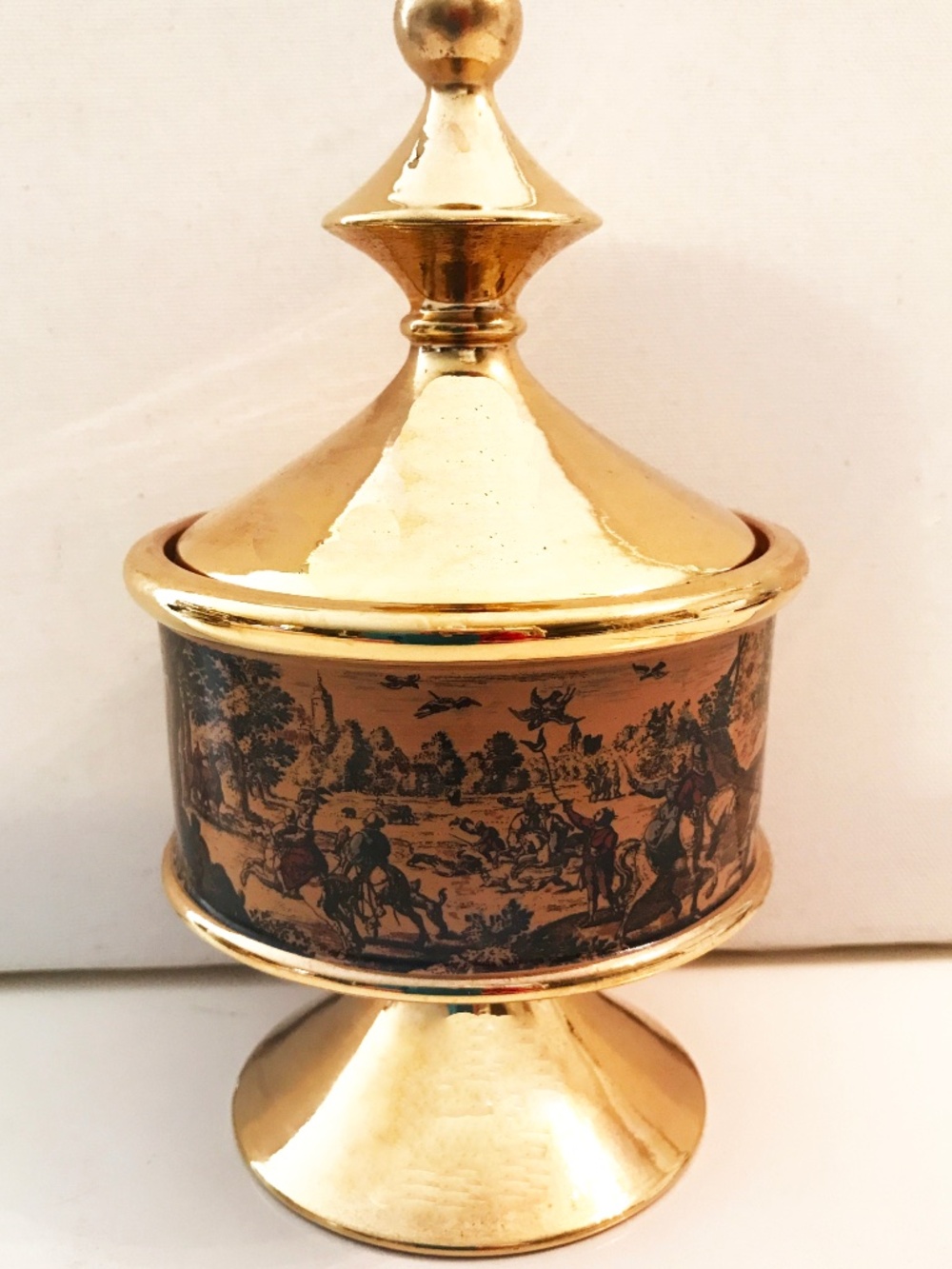 Vintage Italian Gold Painted Ornament